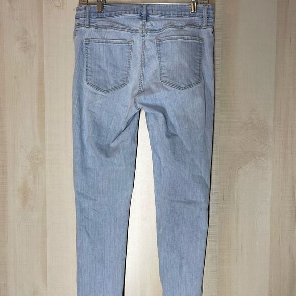 Loft‎ modern skinny crop faded light wash denim jeans, size 27 - Picture 7 of 16